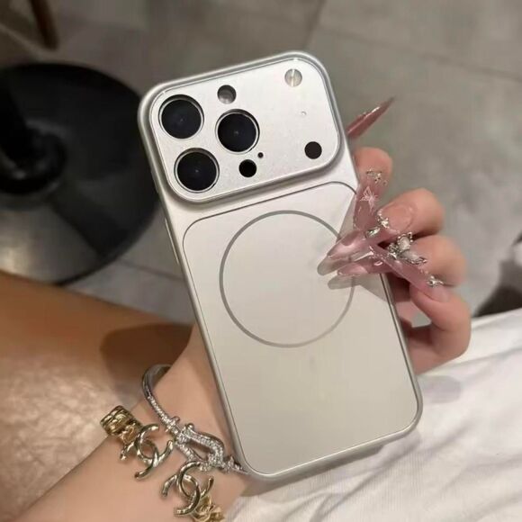 IPhone 17pro max magsafe complete full coverage case - Silver - Picture 1 of 6